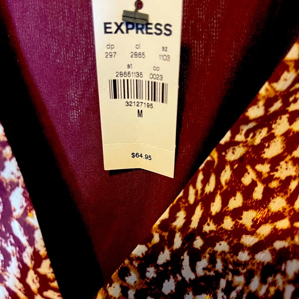 Burgundy express blouse